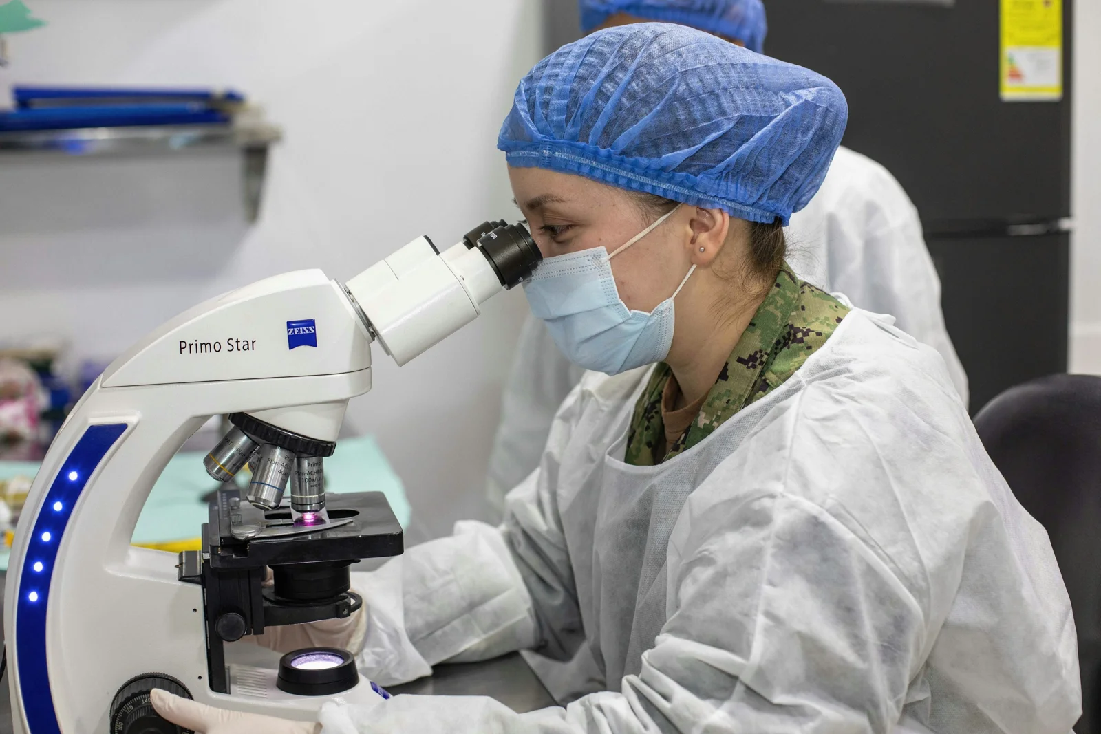 Scientific research in a modern laboratory