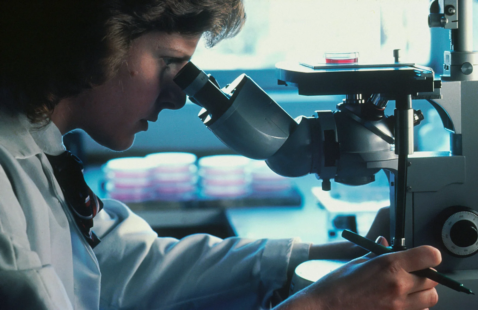 Scientific research in a modern laboratory
